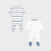 Set 2 pijamas punto recién nacido Mayoral