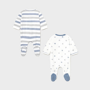Set 2 pijamas punto recién nacido Mayoral