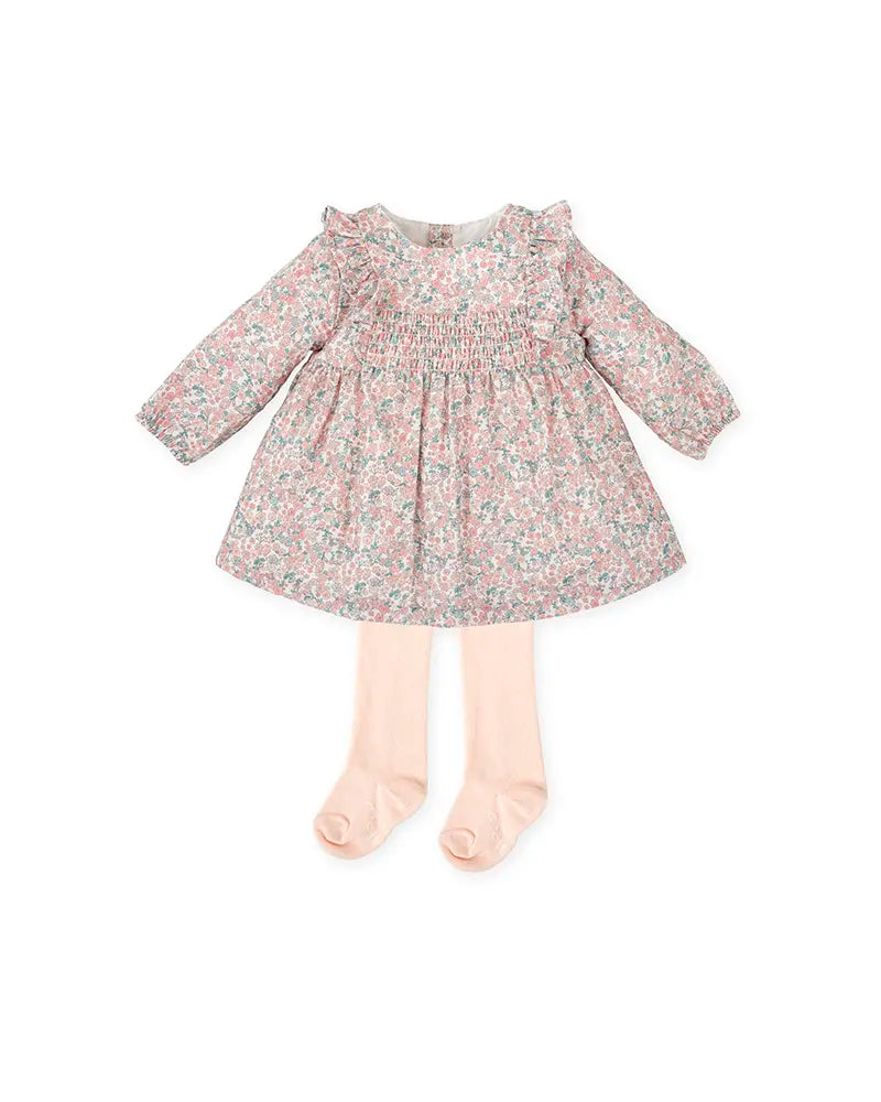 Vestido con leotardos ROSA TUTTO PICCOLO