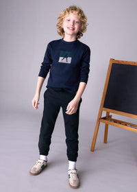 Pantalon Felpa Basico Puños Negro Mayoral