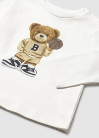 Camiseta manga larga Oso Nata Mayoral