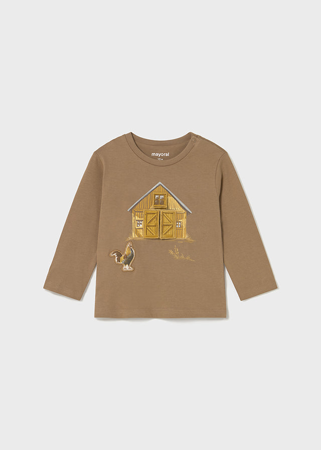 Camiseta manga larga "Play" Granja Caramelo Mayoral