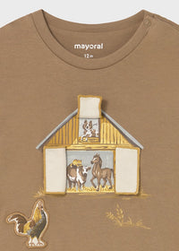 Camiseta manga larga "Play" Granja Caramelo Mayoral