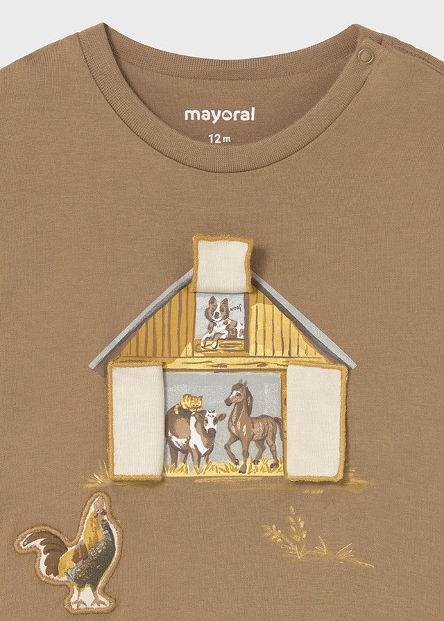 Camiseta manga larga "Play" Granja Caramelo Mayoral