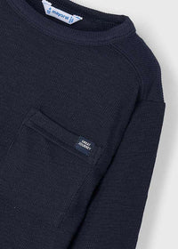 Camiseta manga larga Punto Textura Marino Mayoral