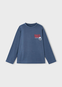 Camiseta manga larga "Race Track" Acero Mayoral