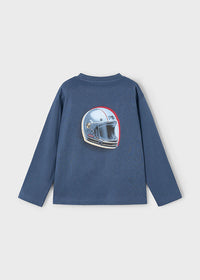 Camiseta manga larga "Race Track" Acero Mayoral