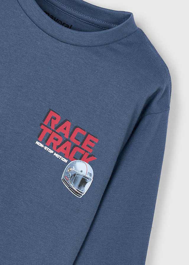 Camiseta manga larga "Race Track" Acero Mayoral