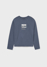 Camiseta manga larga "Iceberg" Acero Mayoral