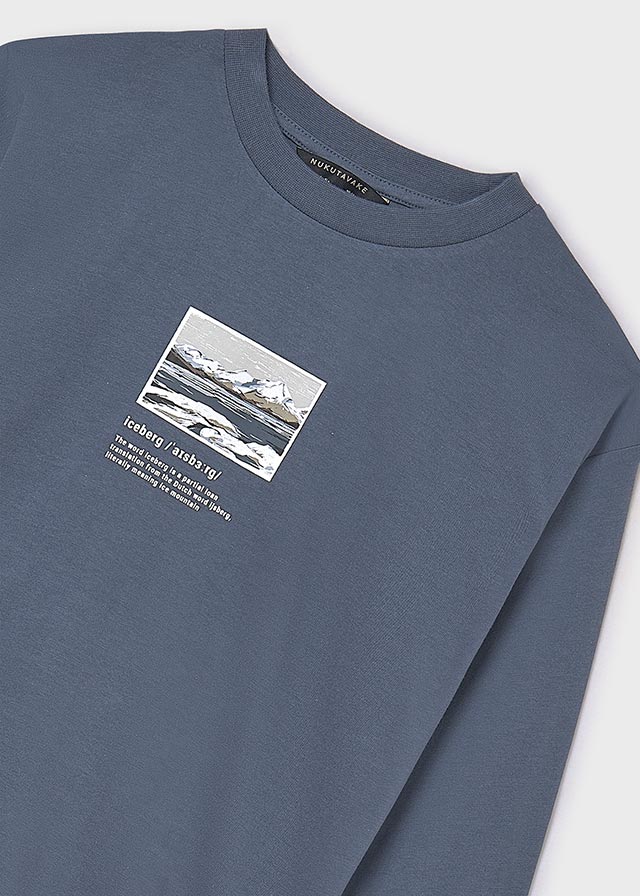 Camiseta manga larga "Iceberg" Acero Mayoral