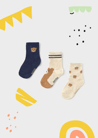 Set 3 Calcetines Fantasia Azul Mayoral