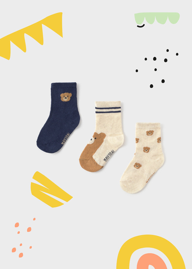 Set 3 Calcetines Fantasia Azul Mayoral