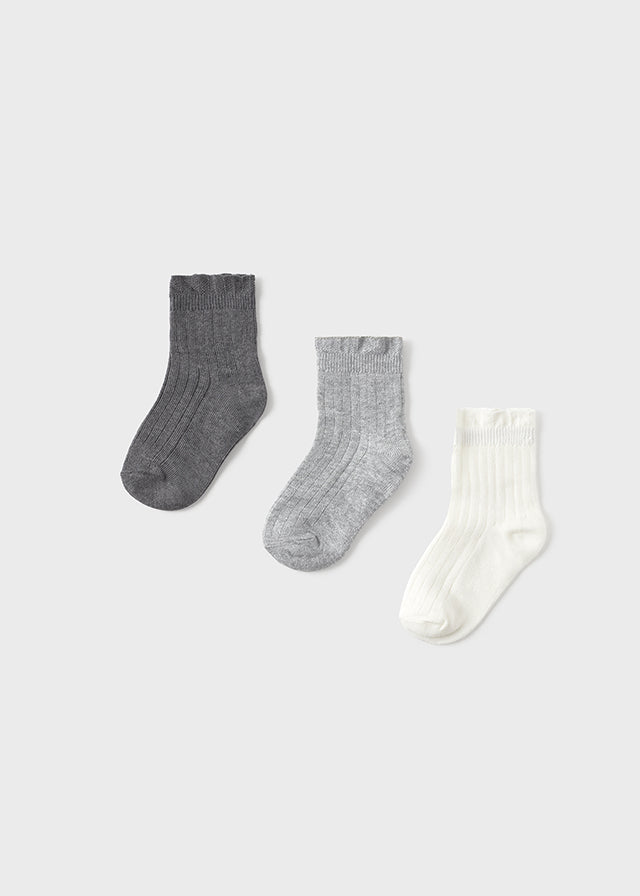 Set 3 Calcetines Canale Plata Vig Mayoral