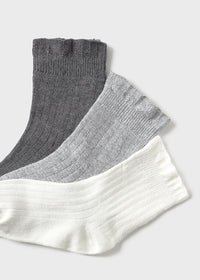 Set 3 Calcetines Canale Plata Vig Mayoral