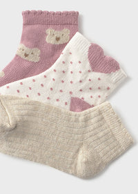 Set 3 Calcetines Orquidea Mayoral