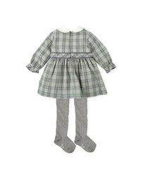 Vestido con leotardos GRIS TUTTO PICCOLO