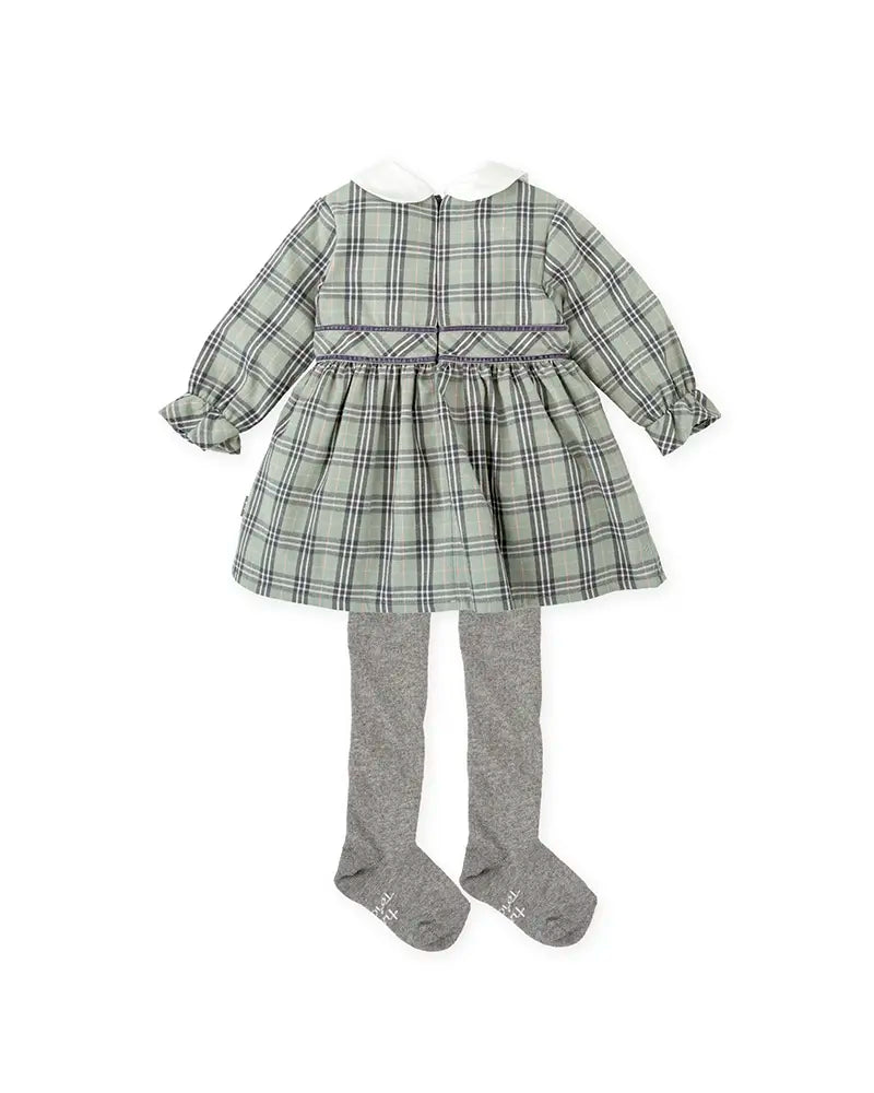 Vestido con leotardos GRIS TUTTO PICCOLO
