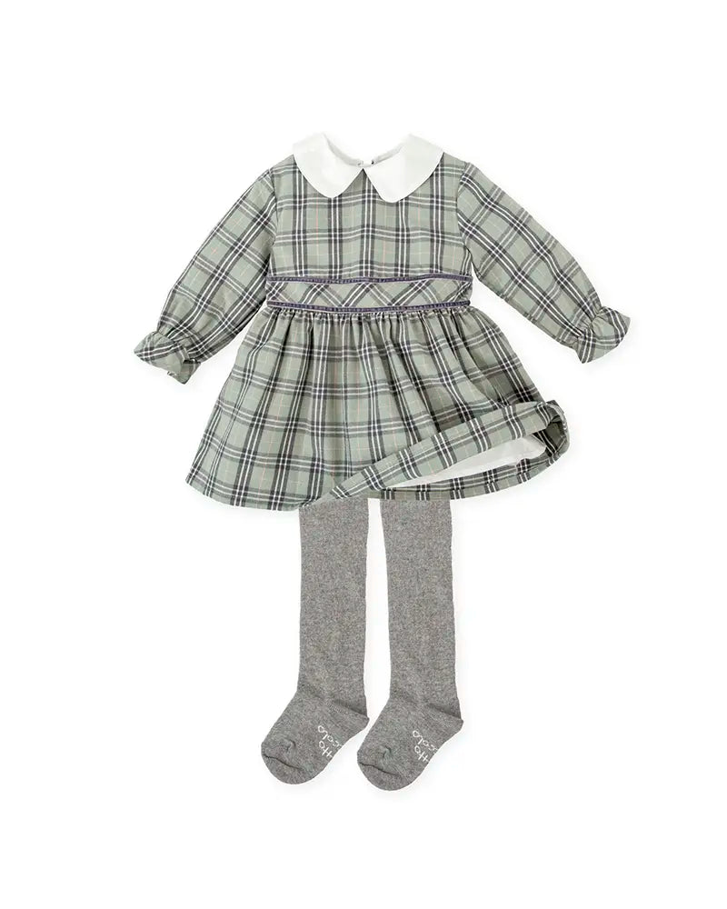 Vestido con leotardos GRIS TUTTO PICCOLO