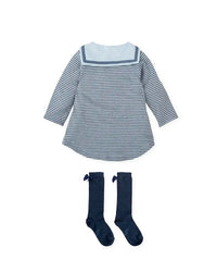 Vestido con calcetines AZUL MARINO TUTTO PICCOLO