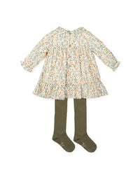 Vestido con leotardos MOSTAZA TUTTO PICCOLO