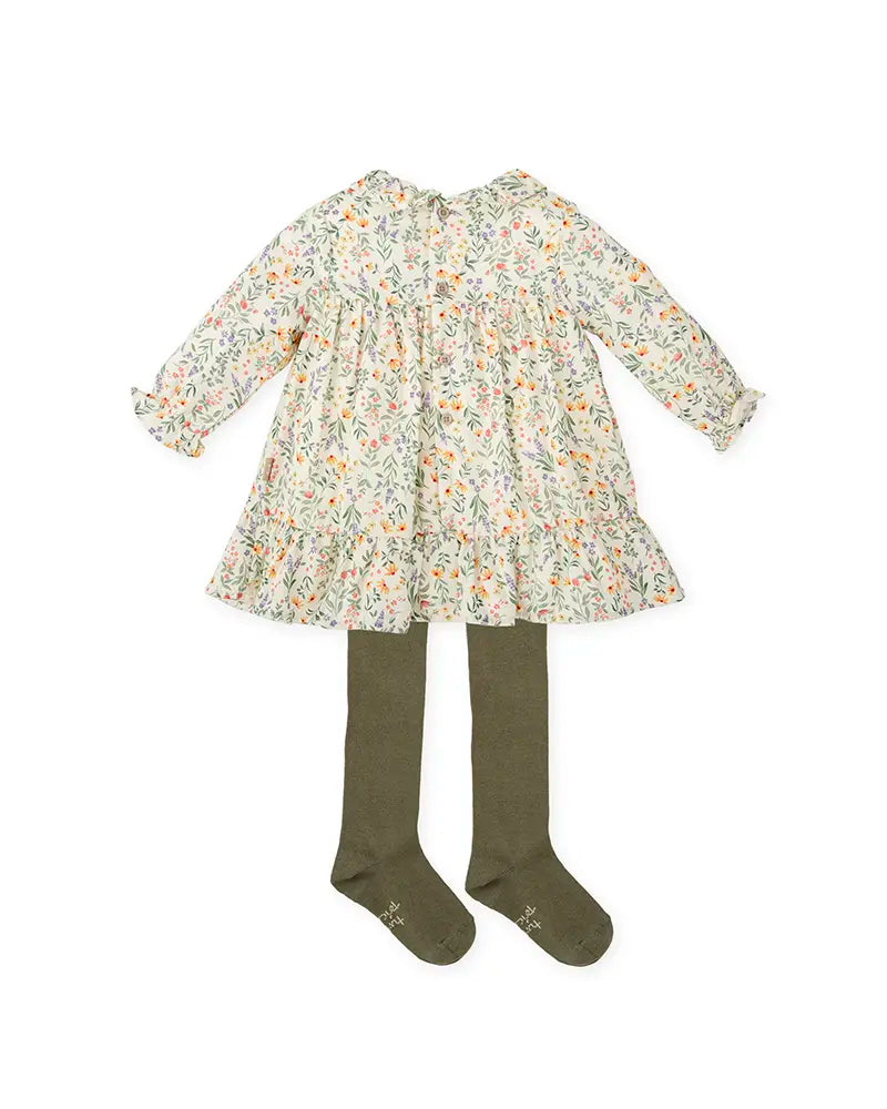 Vestido con leotardos MOSTAZA TUTTO PICCOLO