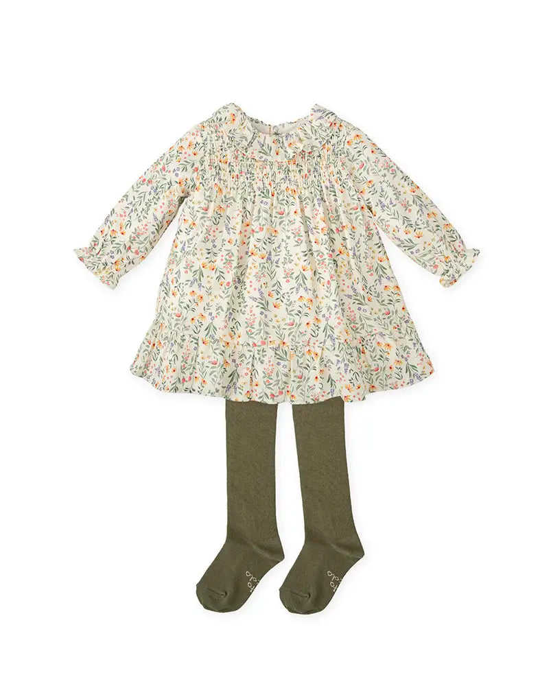 Vestido con leotardos MOSTAZA TUTTO PICCOLO