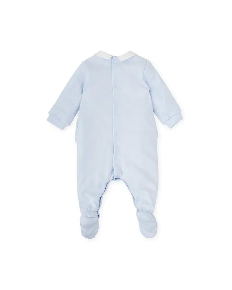 Pelele largo con pie AZUL CIELO TUTTO PICCOLO