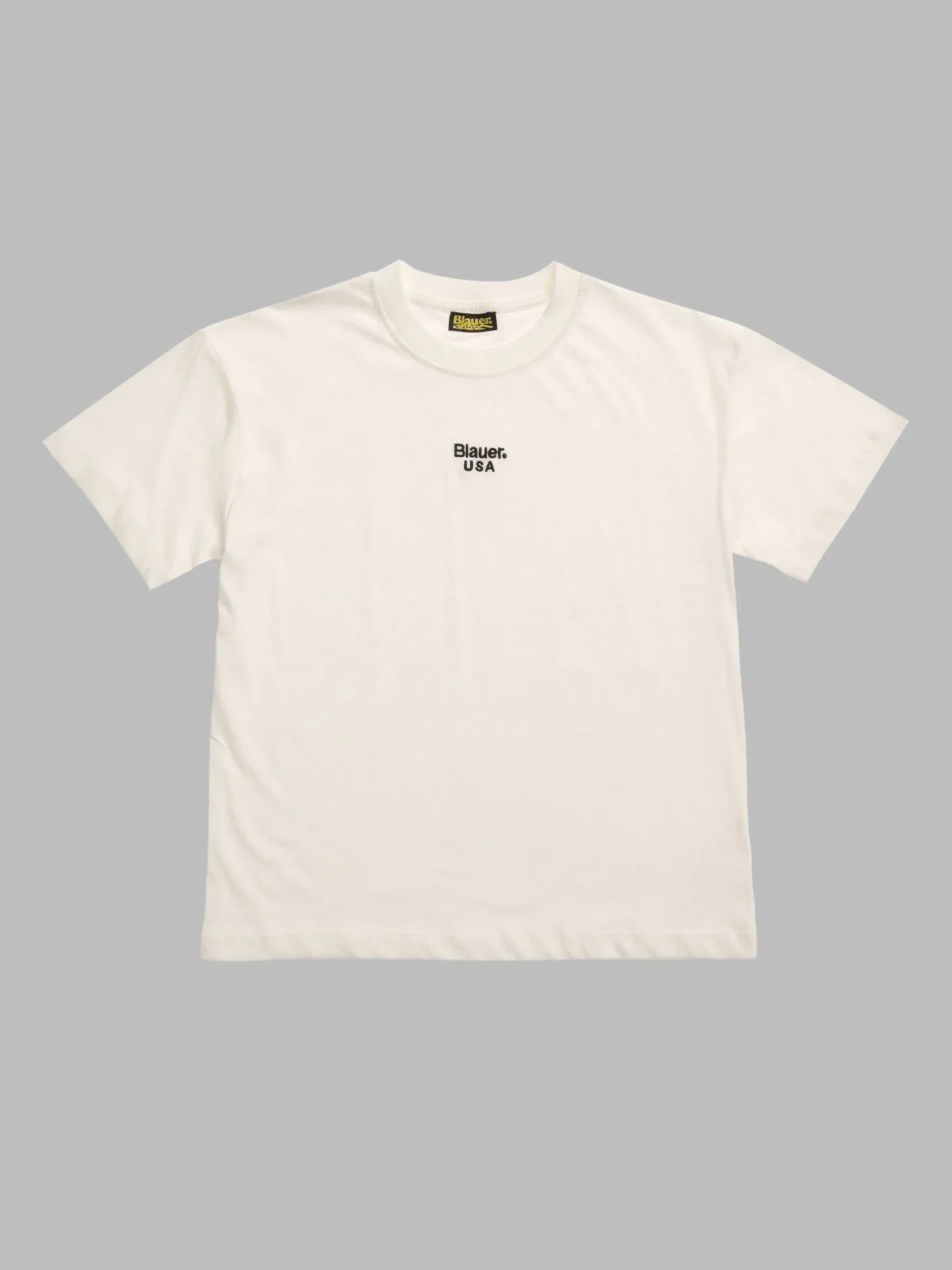 Tshirt Blauer blanco manga corto