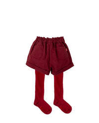 Short con leotardos GRANATE TUTTO PICCOLO
