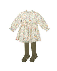 Vestido con leotardos MOSTAZA TUTTO PICCOLO