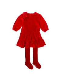 Vestido con leotardos ROJO TUTTO PICCOLO