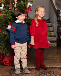 Vestido con leotardos ROJO TUTTO PICCOLO