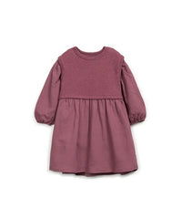 Vestido tejidos mixtos