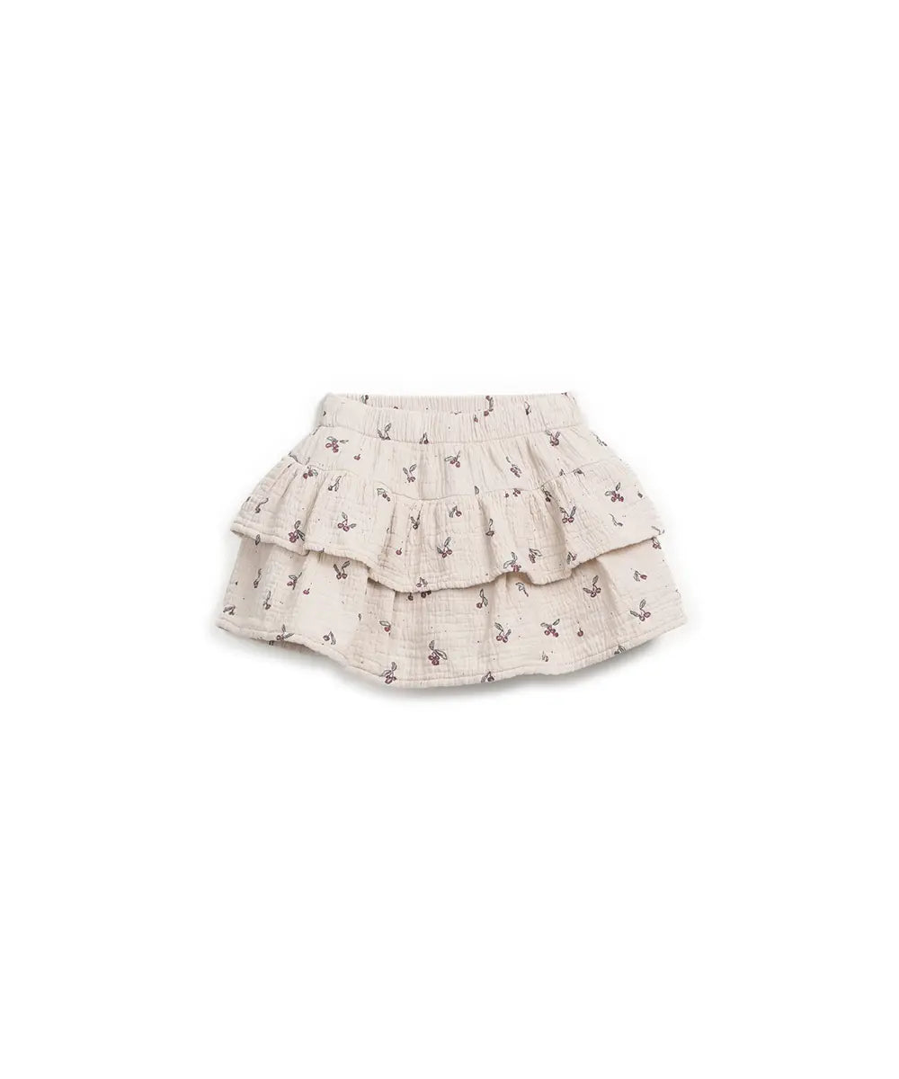 Falda pantalón tejido estampado