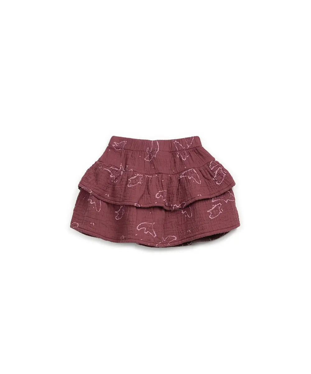 Falda pantalón tejido estampado
