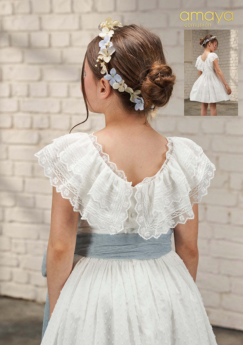 Vestido comunion dos piezas convertible amaya