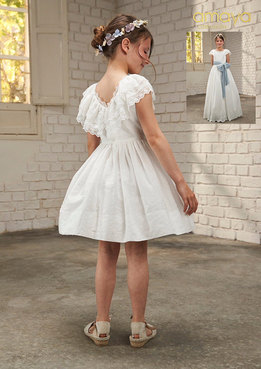 Vestido comunion dos piezas convertible amaya