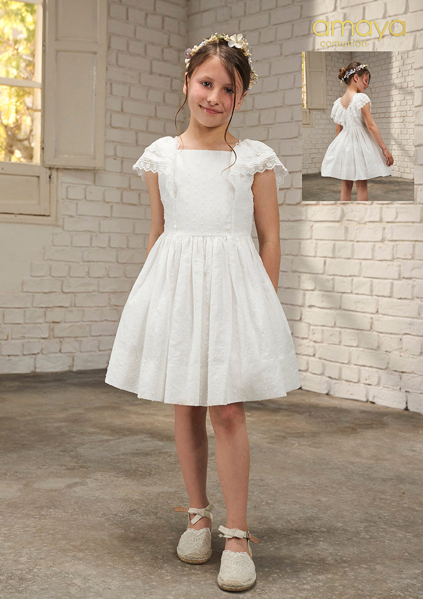 Vestido comunion dos piezas convertible amaya