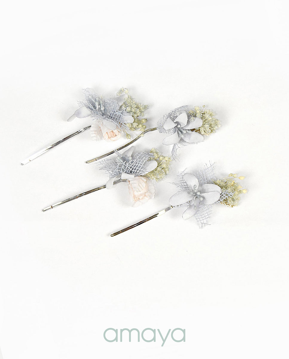 Horquillas comunion verde agua amaya