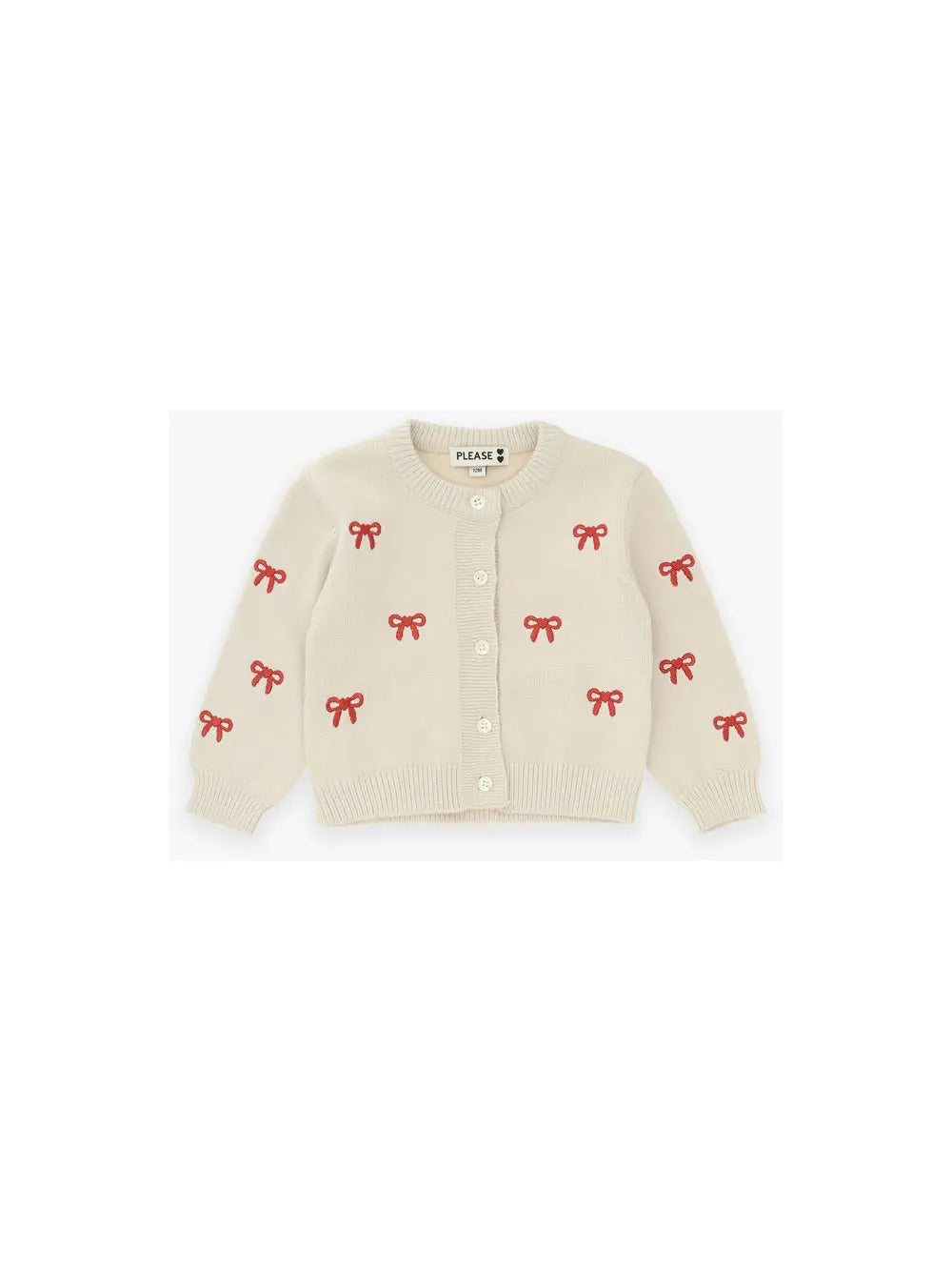 Chaqueta  con lazo decorativo bordado Please