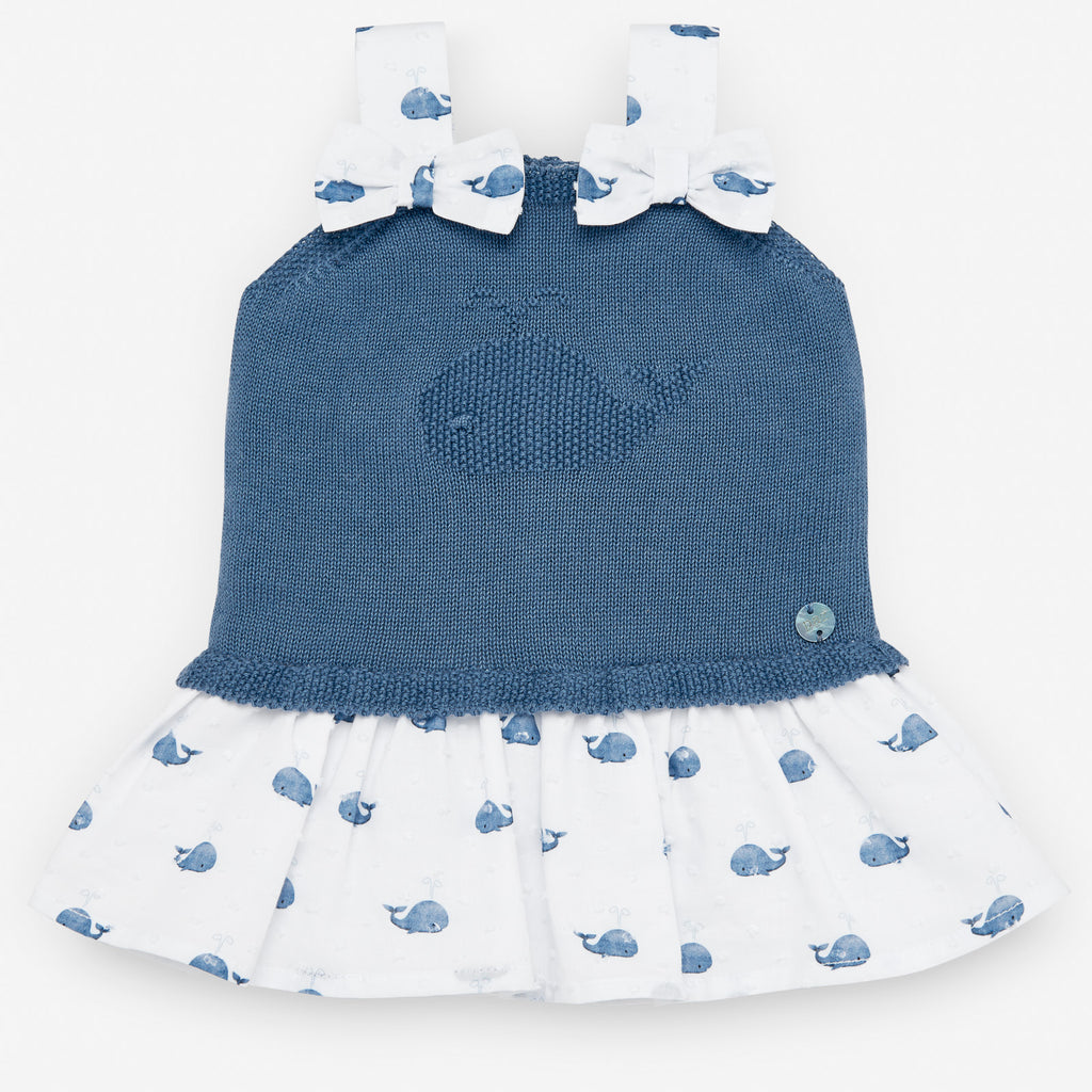 VESTIDO COMBINADO "BALLENAS" Paz Rodriguez