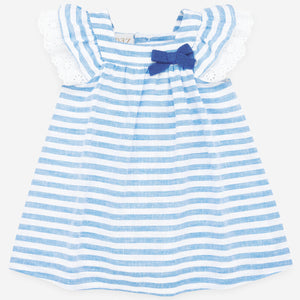 VESTIDO RAYAS AZUL "MEORCA" PAZ RODRIGUEZ V21