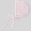 CONJUNTO BEBE 3 PIEZAS CON GORRITO ROSA  PAZ RODRIGUEZ