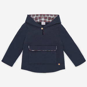 Sudadera combinado cuadros Paz Rodriguez