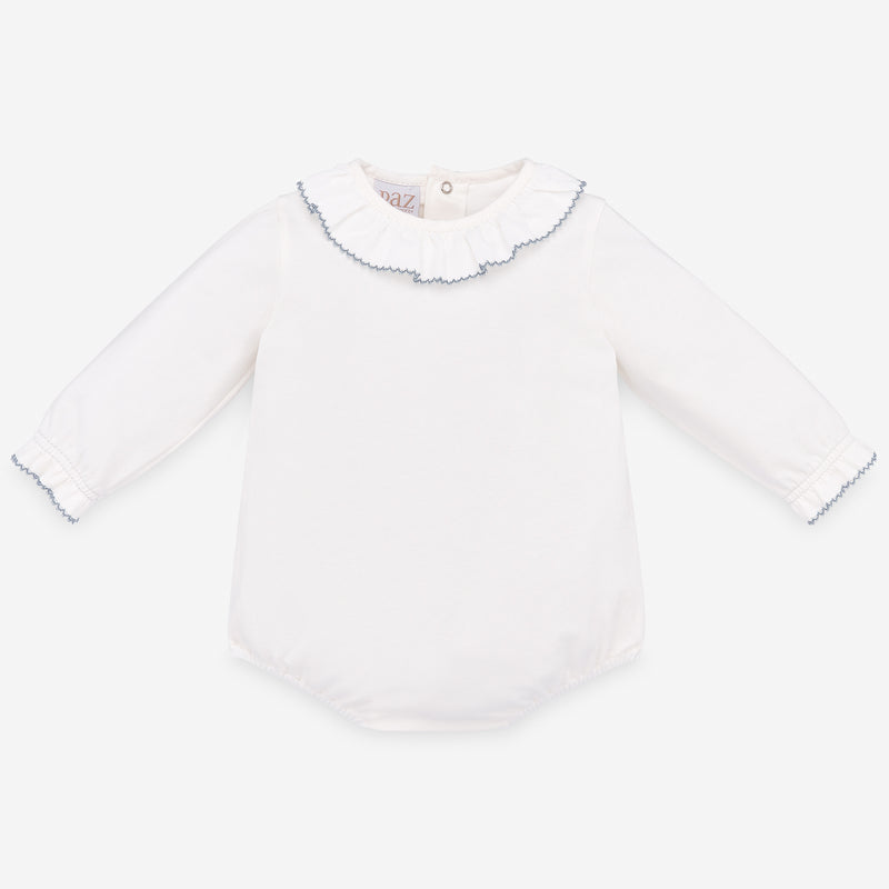 Camiseta blanca ECOFRIENDS manga volante bebé niña. Mayoral – tutubarcelona