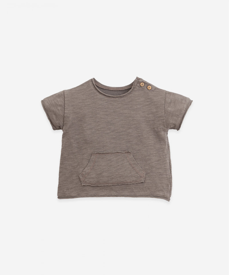 Camiseta de algodón orgánico con bolsillo Play Up