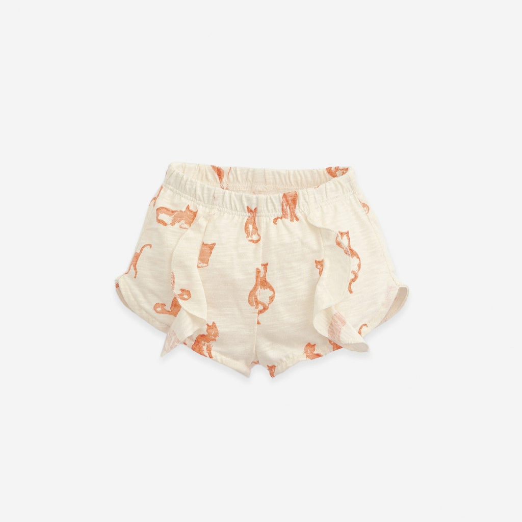 Pantalón corto de algodón orgánico con estampado Play Up