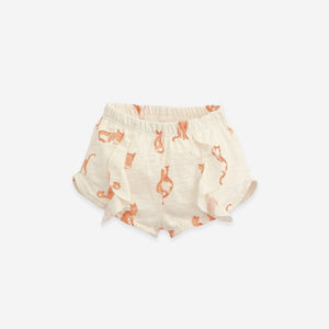 Pantalón corto de algodón orgánico con estampado Play Up