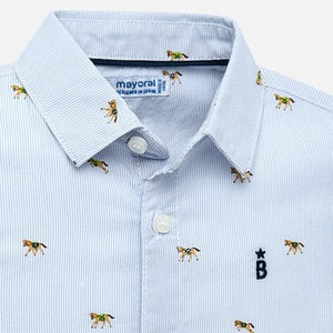 Camisa manga larga caballos bebé niño