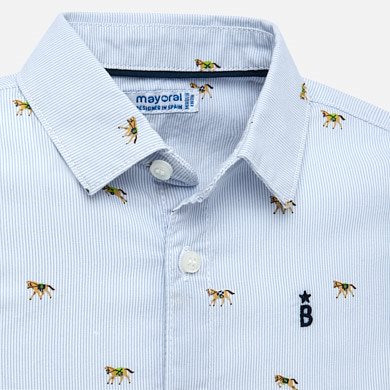 Camisa manga larga caballos bebé niño